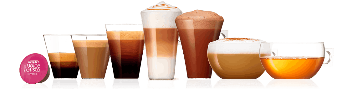 Cápsulas de Café y bebidas | NESCAFÉ® Dolce Gusto® header image